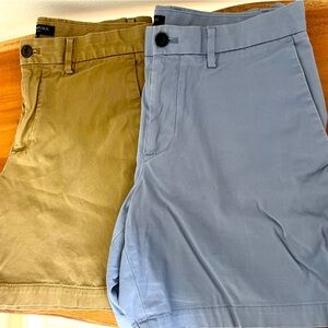 Banana Republic Aiden Shorts size 30 lot of 2 chino khaki